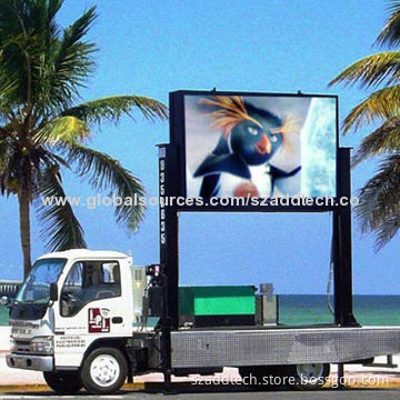 Movable LED Display Sign for Outdoor Moving Advertisements, Installed on VehiclesNew